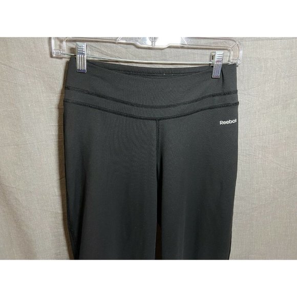 Reebok Play Dry Pants Women Extra Small Black Logo Pull On Ladies. - Picture 2 of 10